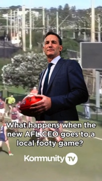 AFL CEO Andrew Dillon joins the commentary box