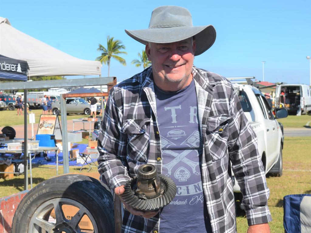 2023 Townsville Swap Meet: Jeremy Foster with part of a Holden diff