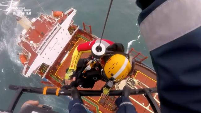 The Westpac Helicopter has released fresh vision of their rescue mission aboard the embattled ship.