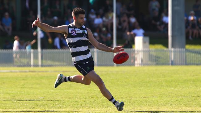 Retired AFL superstar Trent Cotchin played for Port Douglas Crocs in their AFL Cairns loss against South Cairns Cutters at Port Douglas Sporting Complex on Saturday, July 14 2024. Picture: Gyan-Reece Rocha