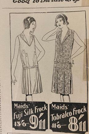 Frocks. Gold Coast Bulletin advertising, 1930,