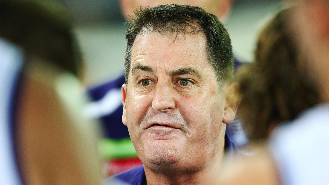 Ross Lyon will be under pressure if the Dockers don’t perform in 2019. Photo: Michael Dodge/Getty Images