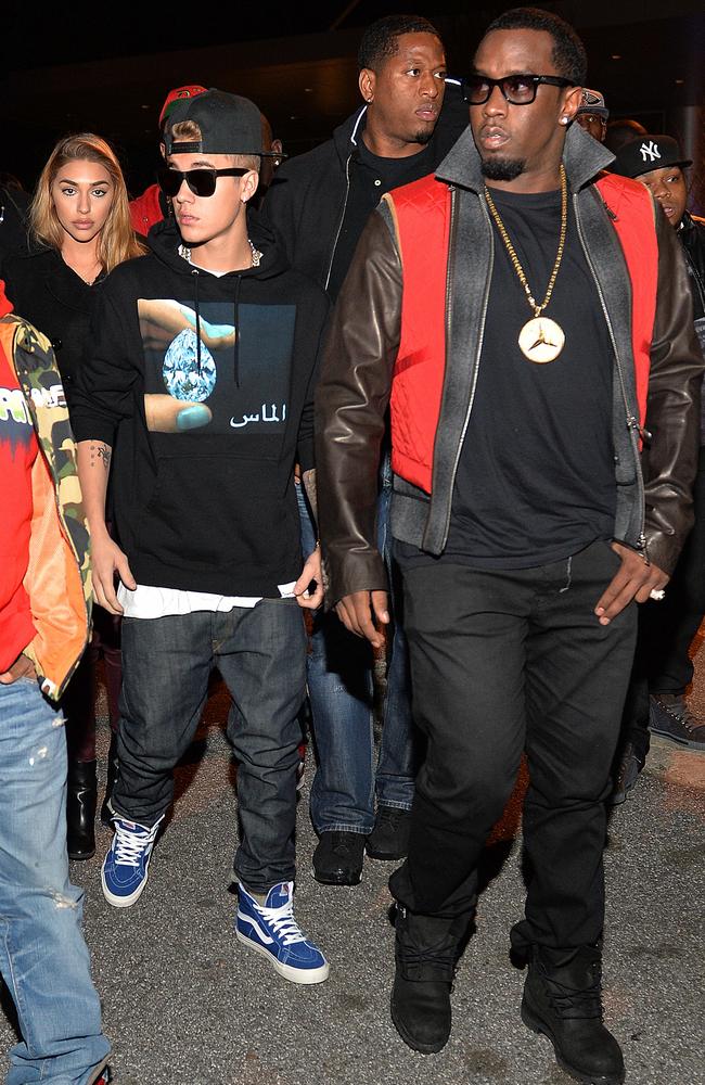 One month before he turned 21, a 20 year old Bieber accompanied Diddy to a party for alcohol brand Ciroc vodka in Atlanta. Picture: Prince Williams/FilmMagic/Getty Images