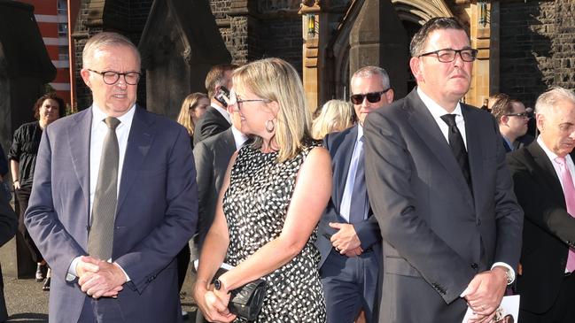 Anthony Albanese and Daniel Andrews. Picture: David Caird