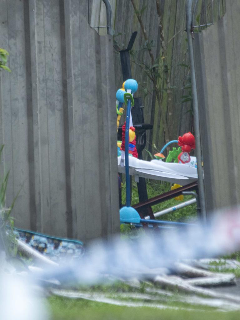 Toys could be seen in the back yard. Picture: NewsWire / Jeremy Piper