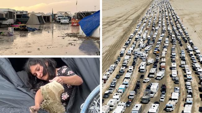 ‘Mass exodus’ at doomed Burning Man festival