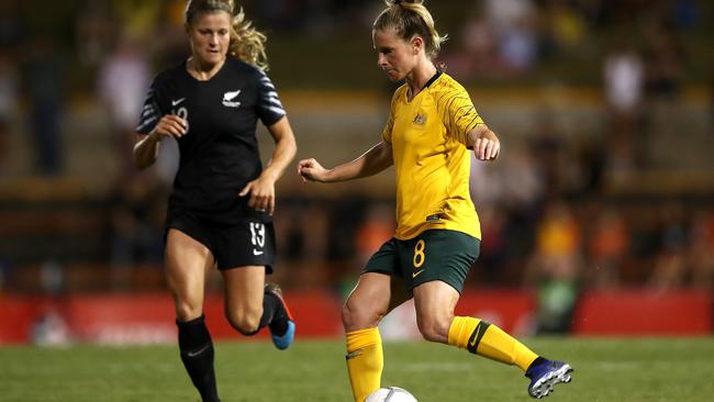 Midfielder Elise Kellond-Knight is confident the Matildas can hit back against Brazil at the Women’s World Cup. Picture: Getty Images