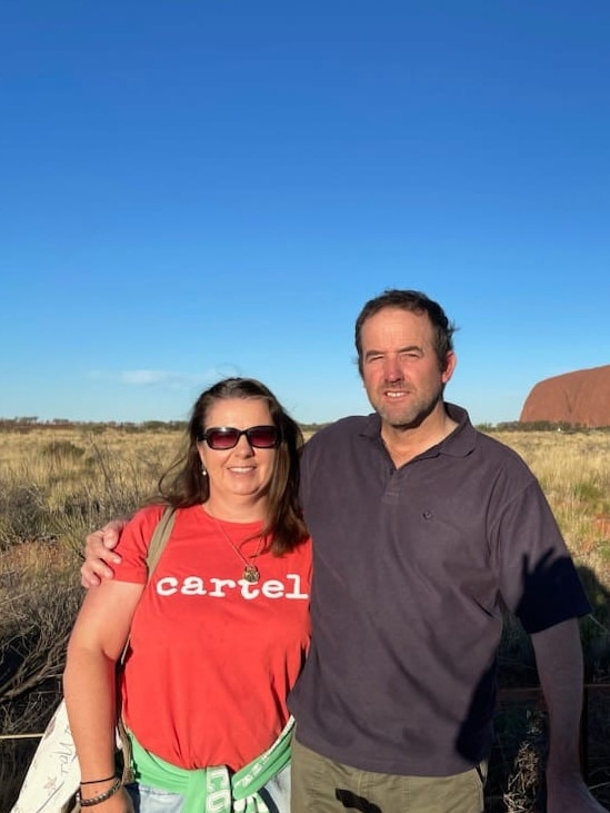 Julie and her husband Clifford on their recent travels throughout Australia. Picture: Supplied by Family