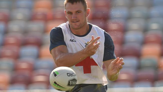 North Queensland cowboys training at Townsville Rugby stadium. Coen Hess. Picture: Evan Morgan