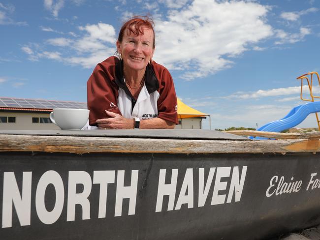 MNG PRT FEATURESElaine Farmer  president of North Haven SLSC anticipating the new kiosk , Thursday January 10, 2019  AAPIMAGE/Russell Millard