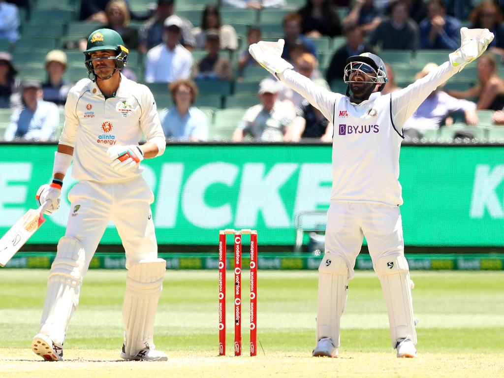 Rishabh Pant’s chirp is more annoying because of his ‘high-pitched voice’, according to Steve Smith. Picture: Kelly Defina/Getty Images