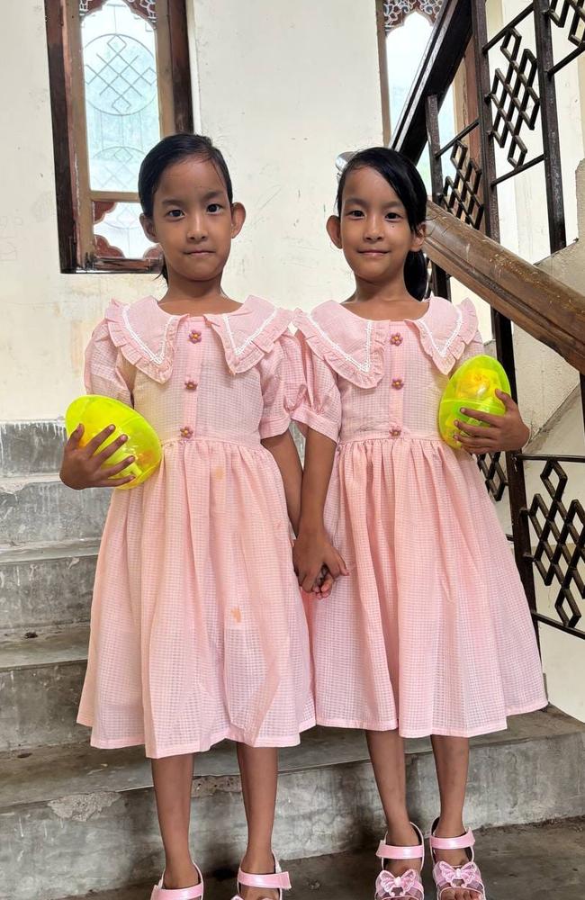 The twins celebrated their birthday by visiting their temple. Picture: Facebook