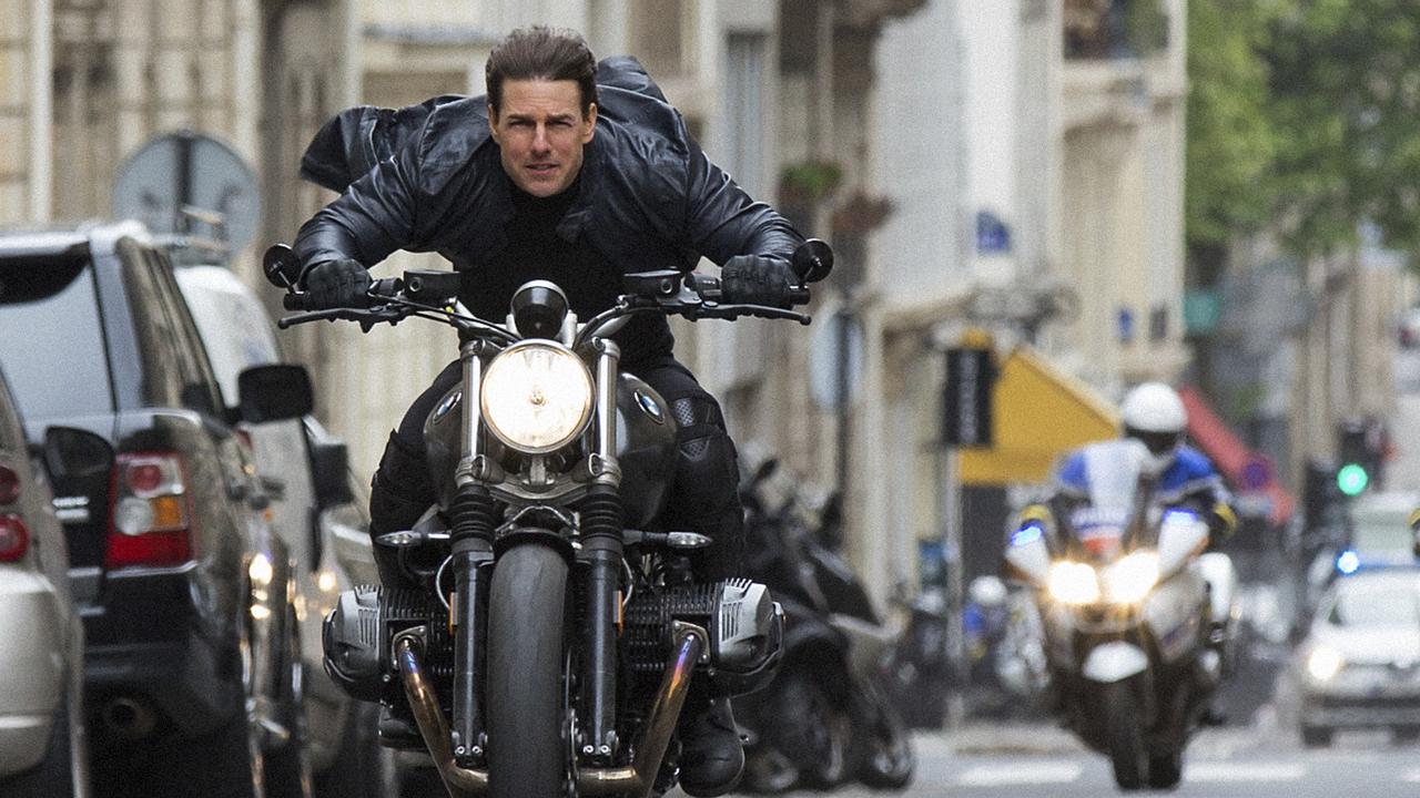 This image released by Paramount Pictures shows Tom Cruise in a scene from "Mission: Impossible - Fallout." (Chiabella James/Paramount Pictures and Skydance via AP)