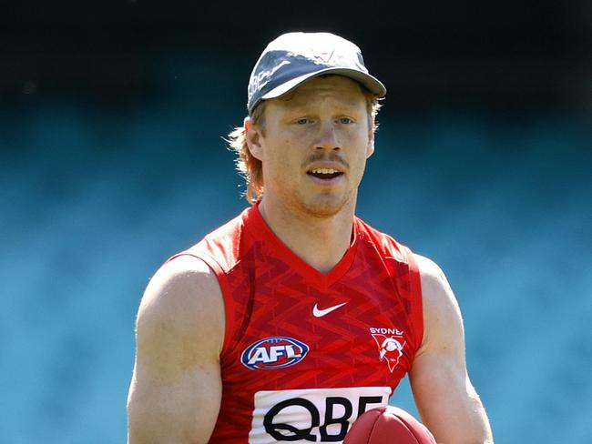 Callum Mills during the Sydney Swans training session at the SCG on September 23, 2024 ahead of this weeks AFL Grand Final against the Brisbane Lions. Photo by Phil Hillyard(Image Supplied for Editorial Use only - **NO ON SALES** - Â©Phil Hillyard )