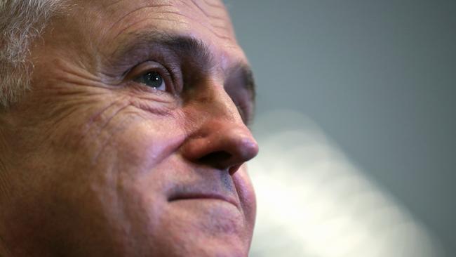 Prime Minister Malcolm Turnbull speaks to the media at Oran Park Town in Sydney. Picture: Stefan Postles/Getty Images