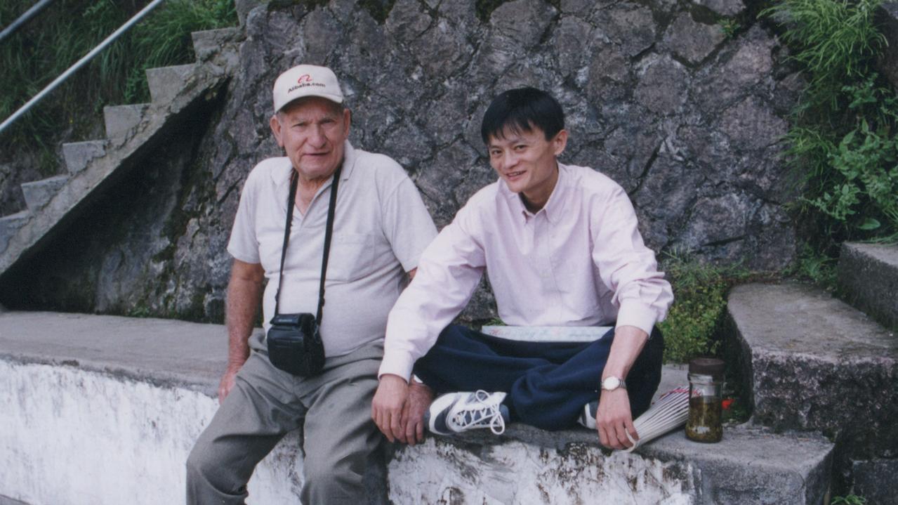 Jack Ma with Ken Morley.