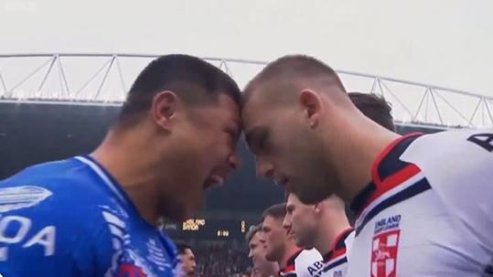 Samoa's intense pre-match war cry.