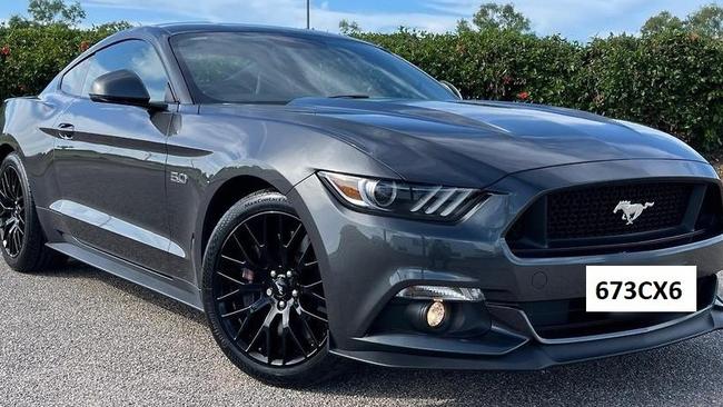 The Ford Mustang allegedly stolen in Maroochydore on September 21, 2022. Picture: QPS