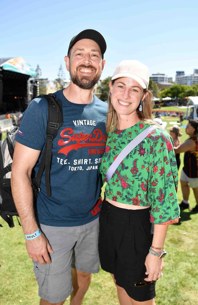 Peter Nicolopoulos and Emma at Caloundra Music Festival. Picture: Patrick Woods.