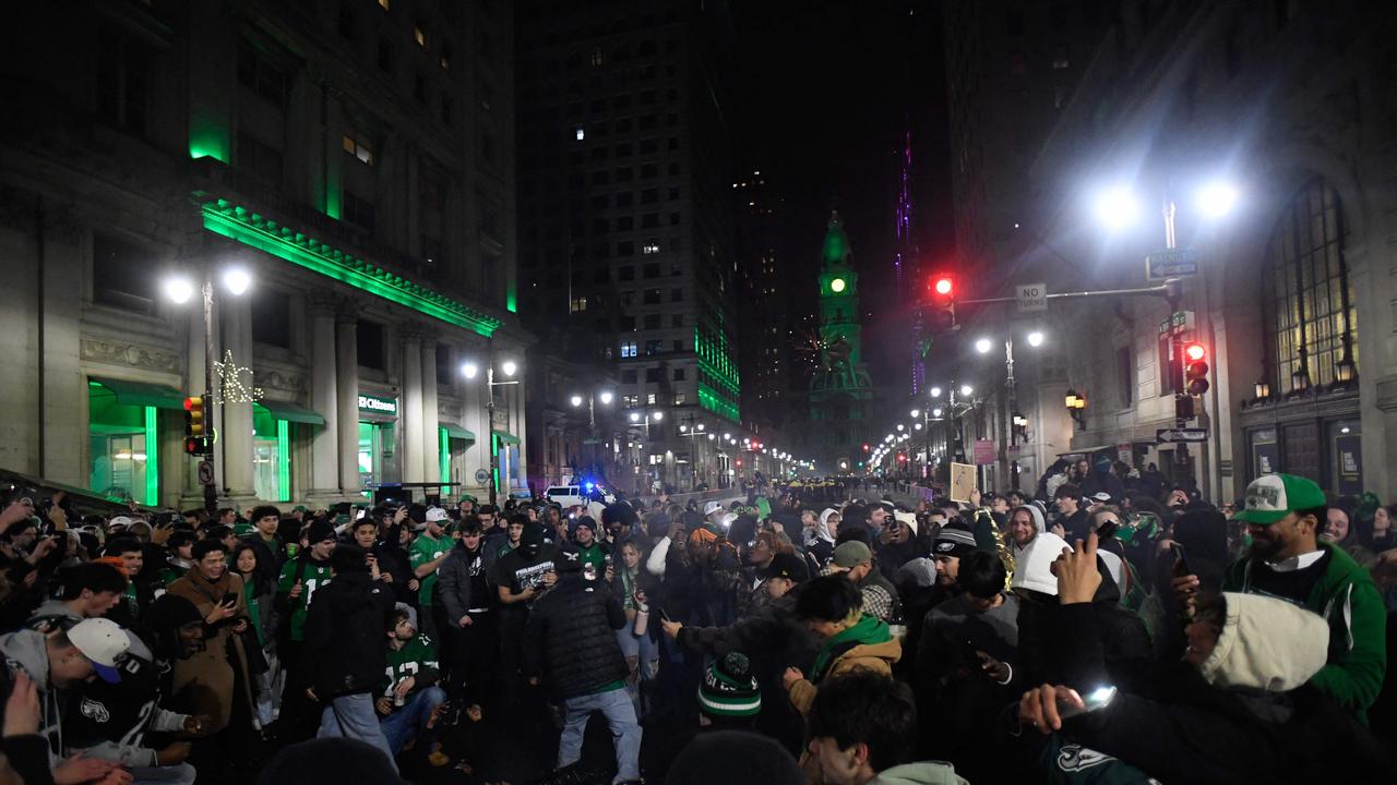 The streets were packed shoulder to shoulder as Eagles fans turned out in droves. Matthew Hatcher/Getty Images/AFP