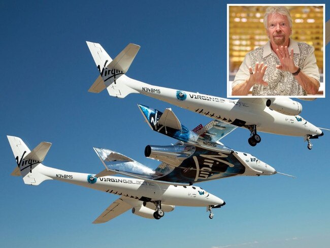 Part falls off Branson’s plane during flight