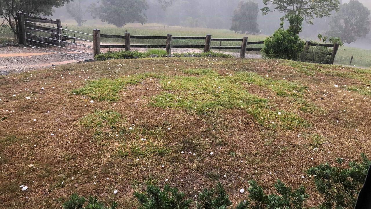 13cm hailstones in Wilsons Pocket. Picture: Bonny Dowling