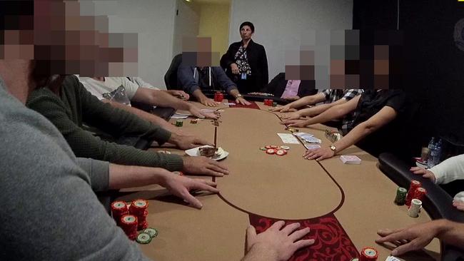 There were 21 people in the room including card dealers and poker players when police raided a suspected illegal gaming operation in West End last month.