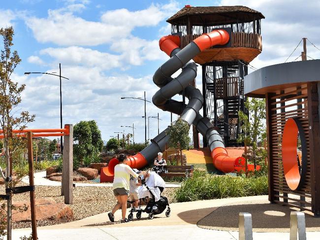 Frontier Park, Aintree a park with a water play area in the Melton City Council region has been temporarily closed after copper thieves hit area over the weekend.Picture: Melton City Council