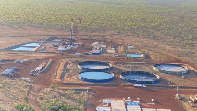 A well pad at Tanumbirini Station. Picture: Rallen Australia