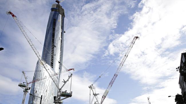 Crown Casino is under construction at Barangaroo. Picture: Adam Yip