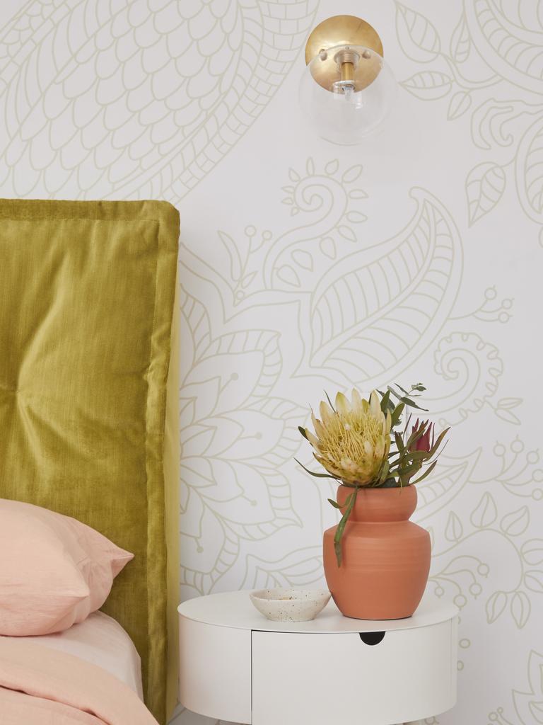 Shaynna said the wallpaper reminded her of a henna tattoo. Picture: The Block