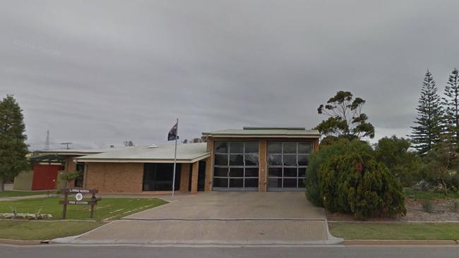 Street view of the Largs North MFS building. Up to 10 firefighters there have returned extremely high levels of PFAS chemicals in their blood.