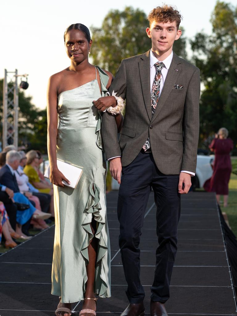 Keziah Yunkaporta and Hamish Macrae at the 2024 Rockhampton Grammar School formal.