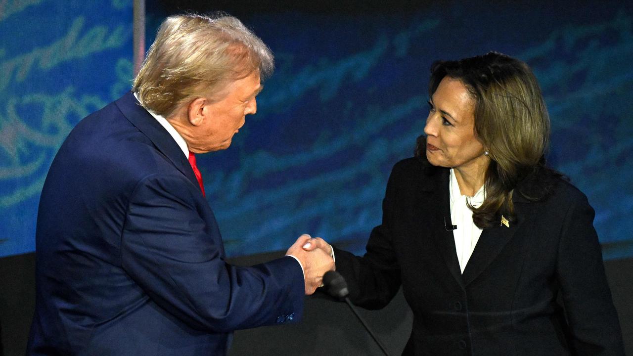 Trump and Harris go head-to-head at the US presidential debate in Philadelphia on September 10. Picture: SAUL LOEB / AFP