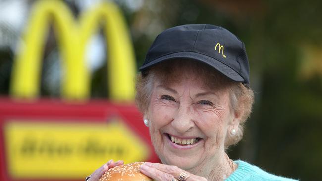 Margaret Cushing, worked at Mermaid Beach McDonald’s from 1975 until 1991. Pics Tim Marsden.