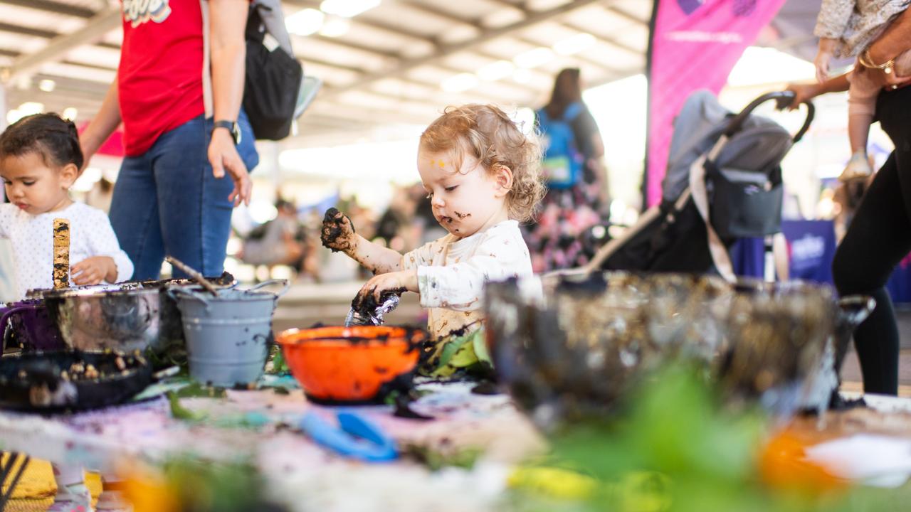 Children had at absolute blast at Messy Play Nambour on Wednesday. Photo: Joseph Byford Photography