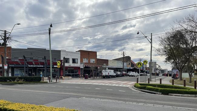 The centre of Panania was quiet this afternoon, locals still in shock at the tragic shooting which took place just around the corner. Picture: Paul Brescia