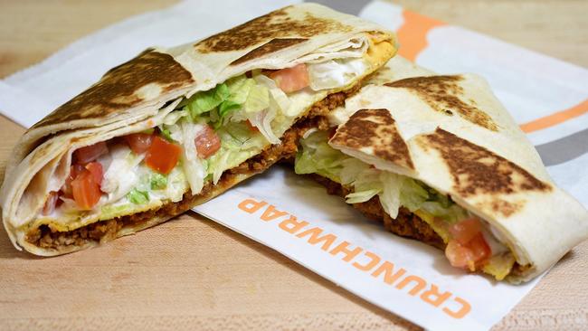 The Crunchwrap is a mainstay on Taco Bell menus. Picture: Joshua Blanchard/Getty.