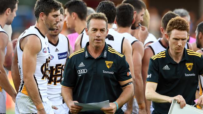 Alastair Clarkson is trying to resurrect the Hawks. Picture: AAP