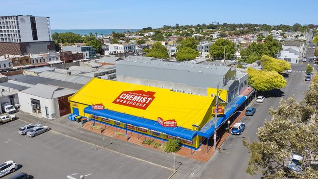 The island site at 179-185 Little Malop St, Geelong, has been listed for sale.