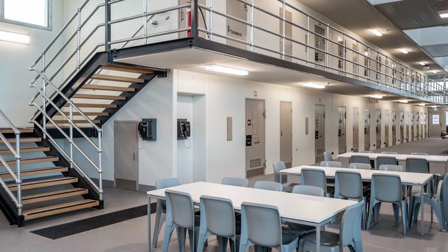 Inside an undisclosed housing unit at Ravenhall Correctional Centre. Picture: Jake Nowakowski