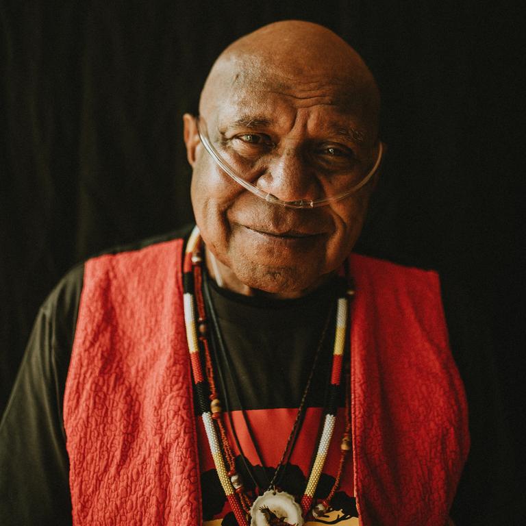 Australian singer-songwriter Archie Roach, pictured at his home in Killarney, southwest Victoria, in early December 2021. A career-spanning anthology album, 'My Songs: 1989-2021', is released on March 11 2022 via Bloodlines. Picture:  Lani Louise
