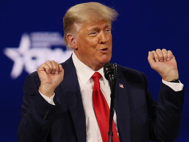 Donald Trump at the Conservative Political Action Conference in Orlando, Florida, on Monday (AEDT). Picture: Getty Images