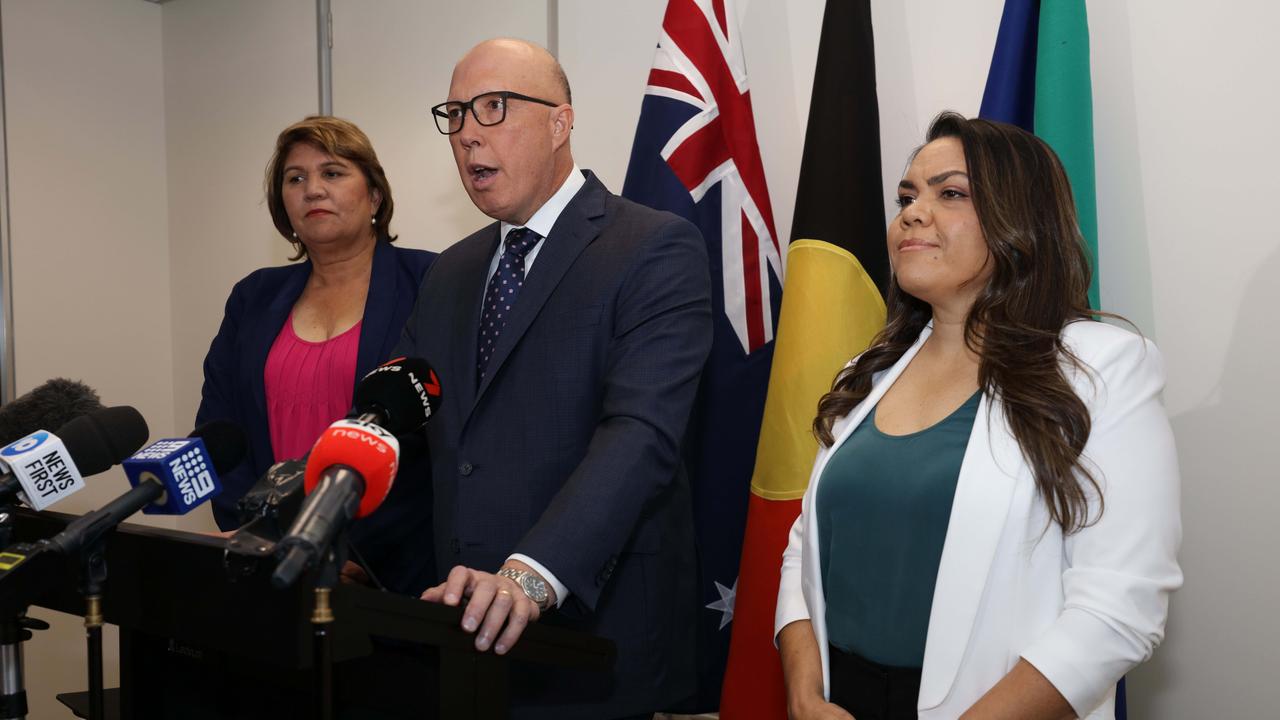 Peter Dutton appointed Senator Jacinta Price to the opposition’s spokesperson for Indigenous affairs. Picture: NCA/NewsWire Emma Brasier