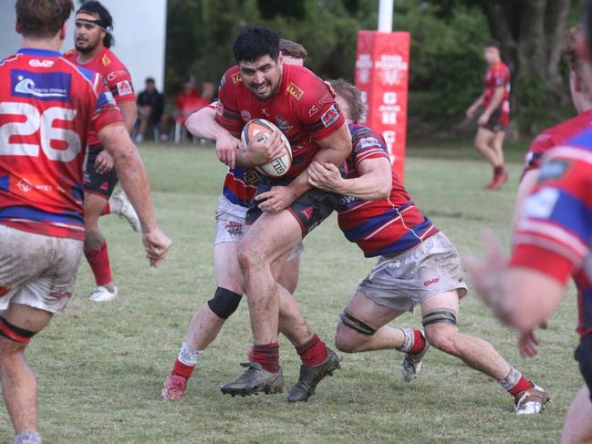 GCDRU seniors round 6 – 1st grade Bond Pirates v Colleges Knights.Kadison Graham.11 May 2024 Miami Picture by Richard Gosling