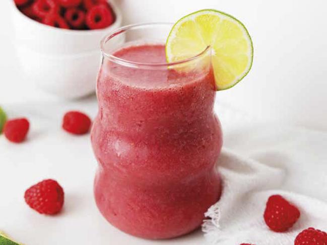 Raspberry smoothie from Smooth Life cookbook