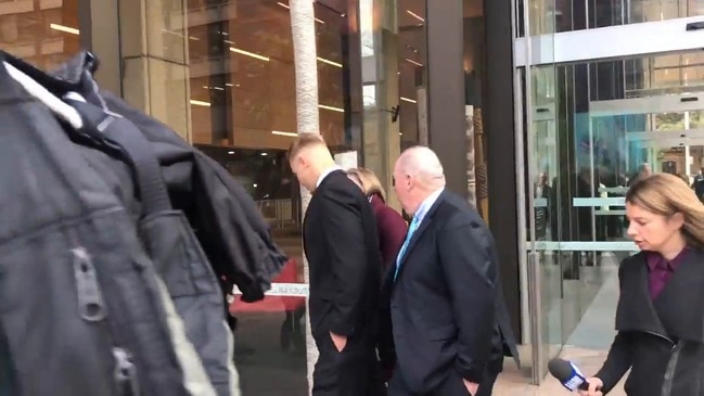 RAW: Jack de Belin leaves Federal Court in Sydney