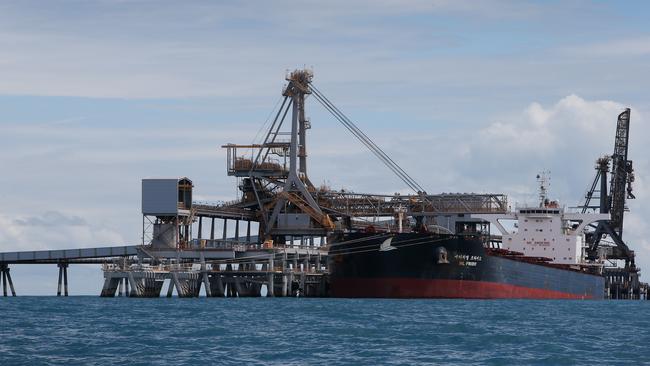 Adani’s Abbot Point export terminal in Queensland. Picture: Getty Images