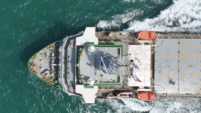 The Newcastle Bay II is set to arrive in Cairns in October, following successful sea trials in Indonesia which confirmed its readiness for service in Australia. Photo: Supplied