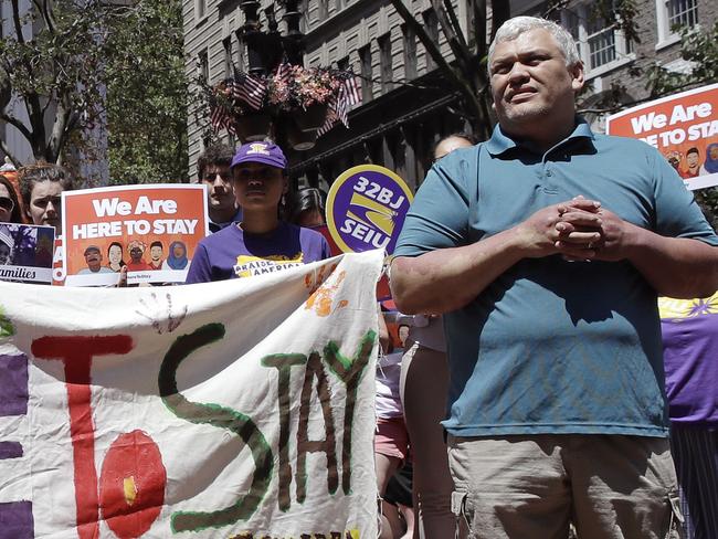 Immigrant Francisco Rodriguezis facing deportation as part of Donald Trump’s new plan. Picture: AP/Charles Krupa